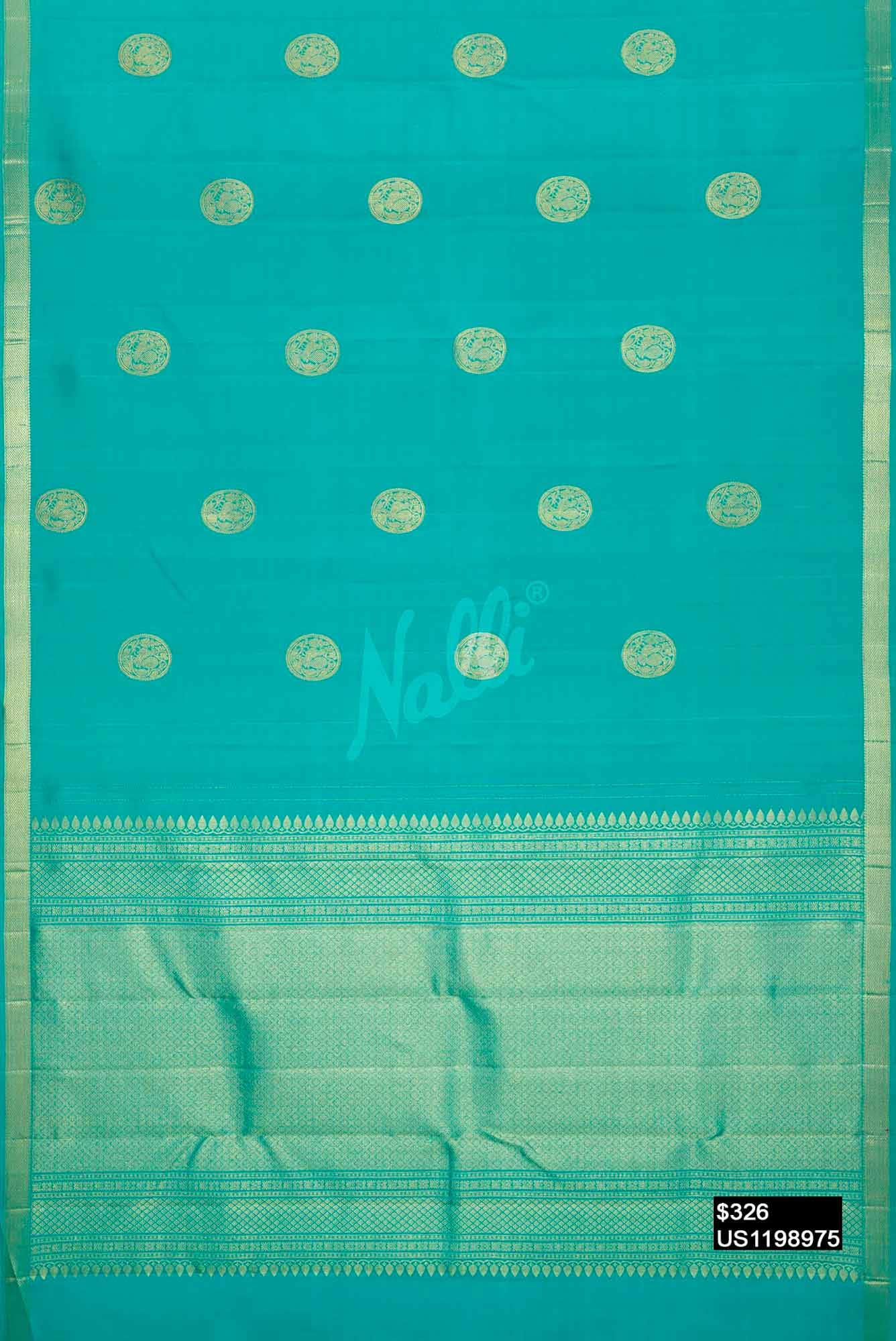 Blue Kanchipuram Silk Saree