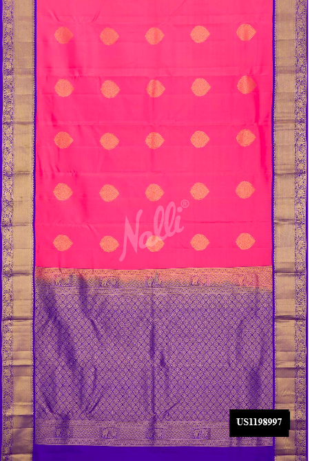 Pink Kanchipuram Silk Saree