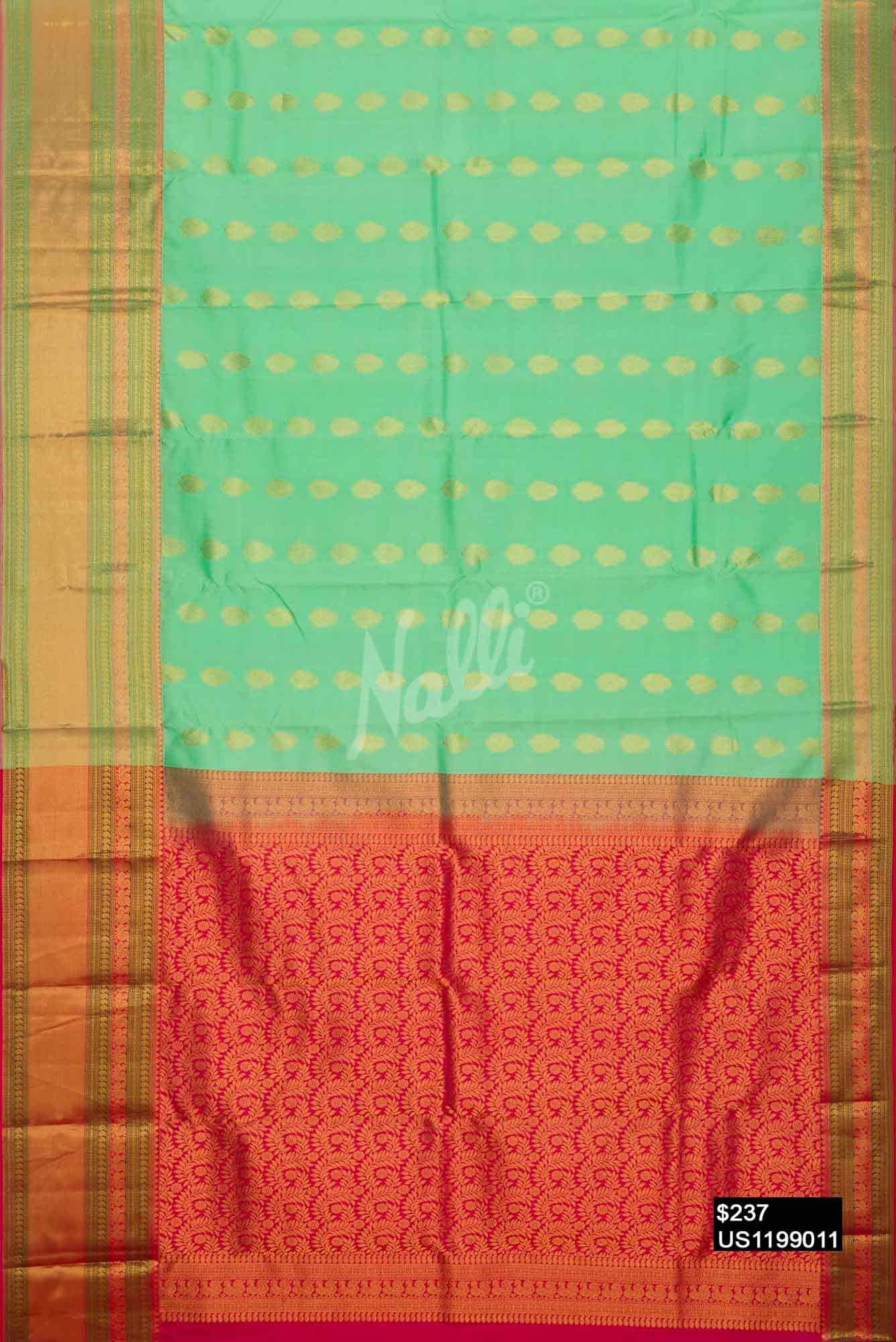 Green Kanchipuram Silk Saree
