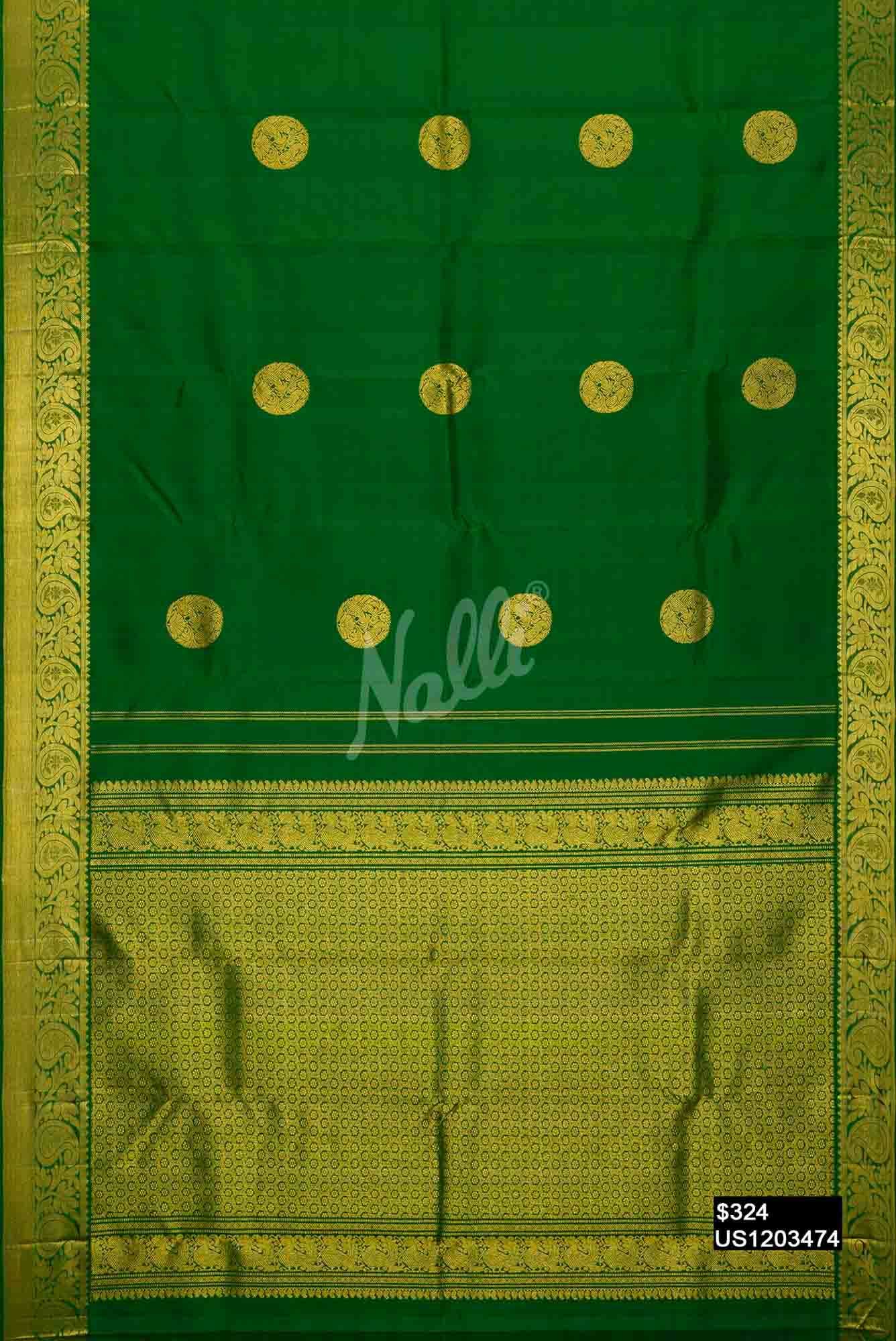 Green Kanchipuram Silk Saree
