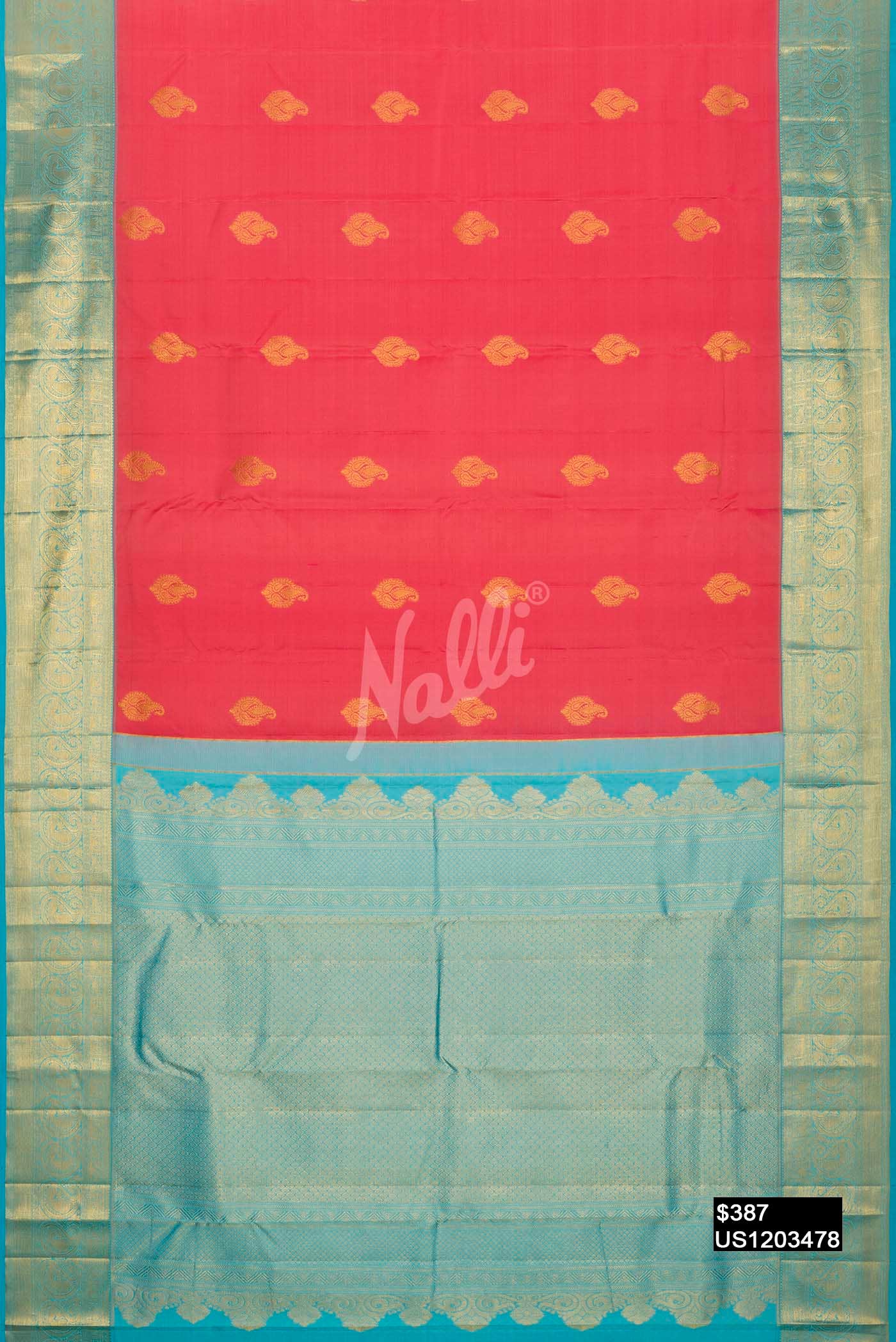 Pink Kanchipuram Silk Saree