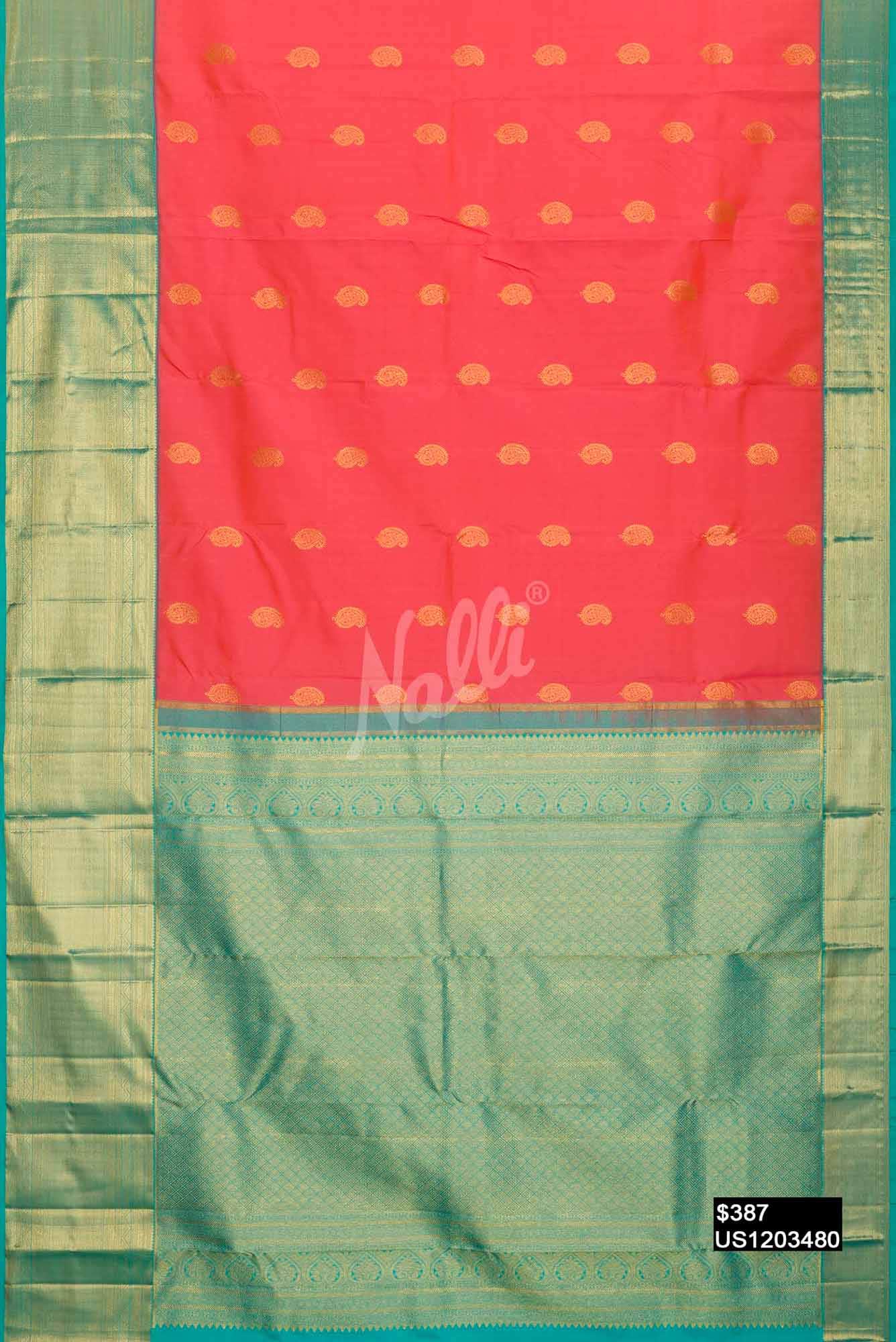 Pink Kanchipuram Silk Saree