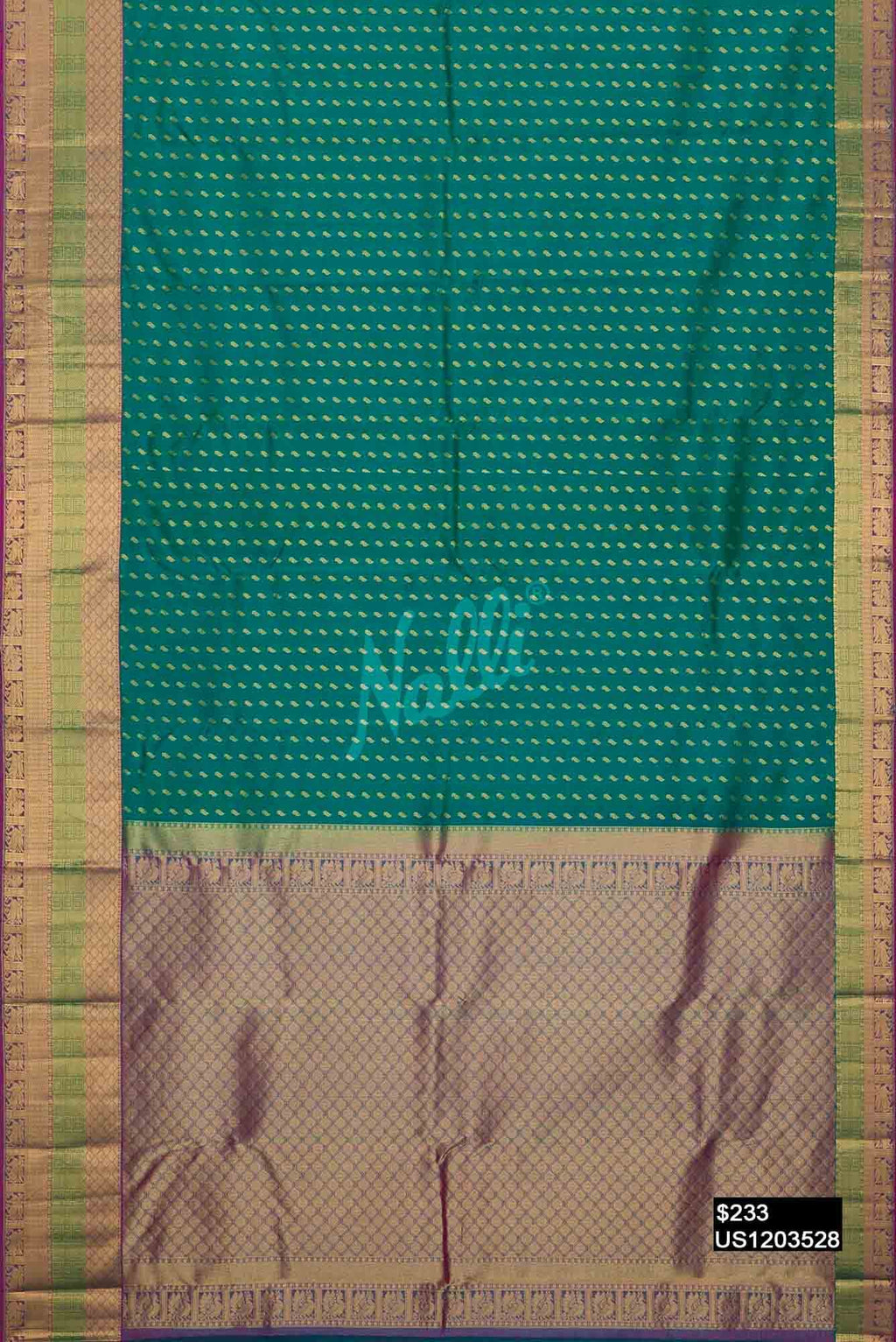 Green Kanchipuram Silk Saree