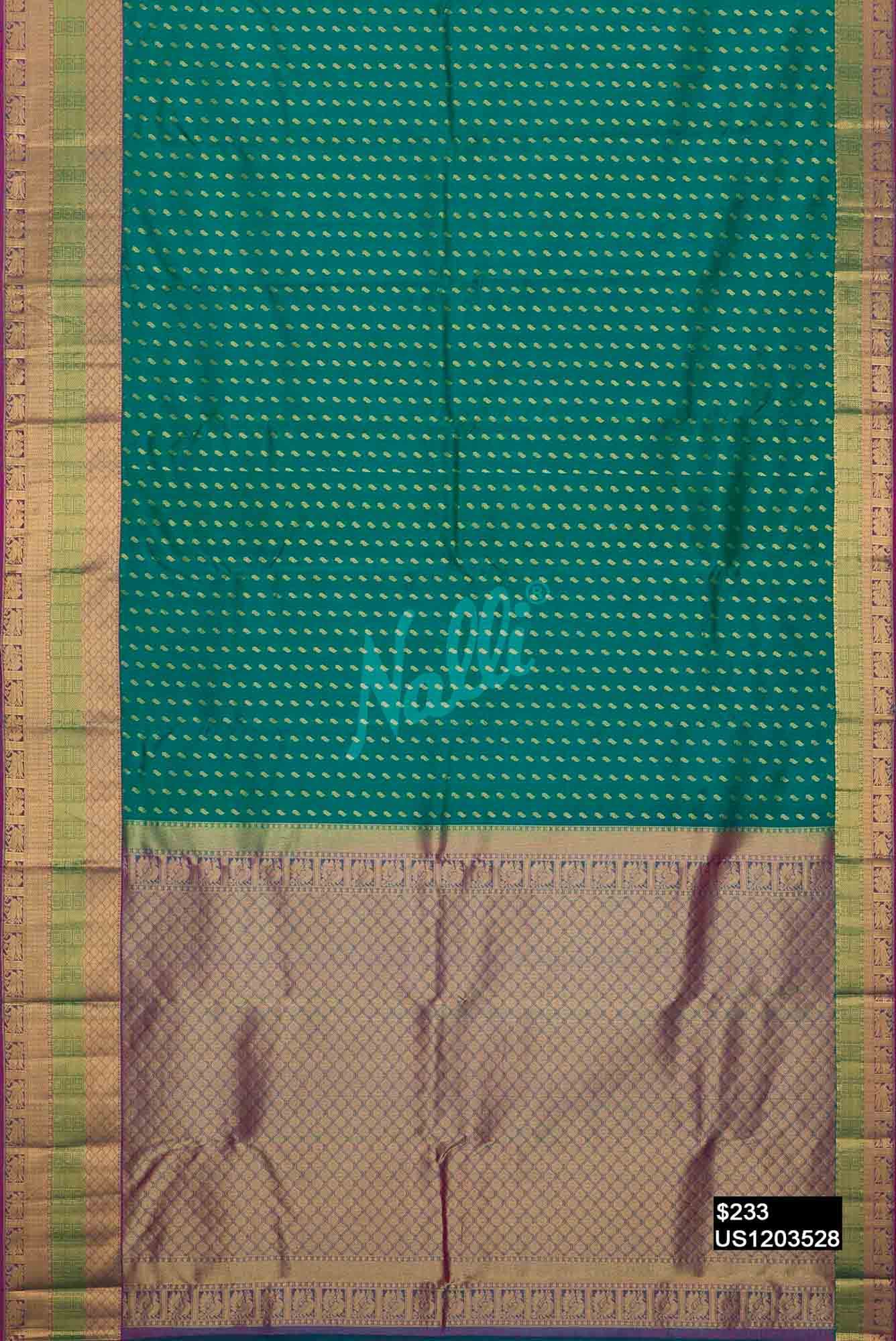 Green Kanchipuram Silk Saree