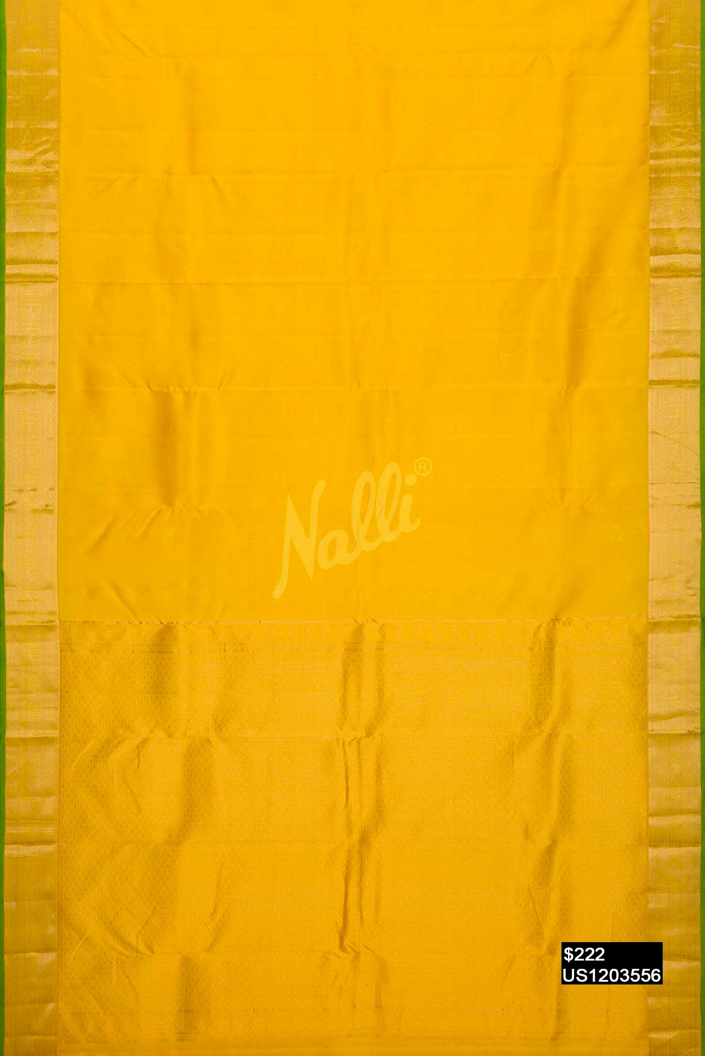 Yellow Kanchipuram Silk Saree