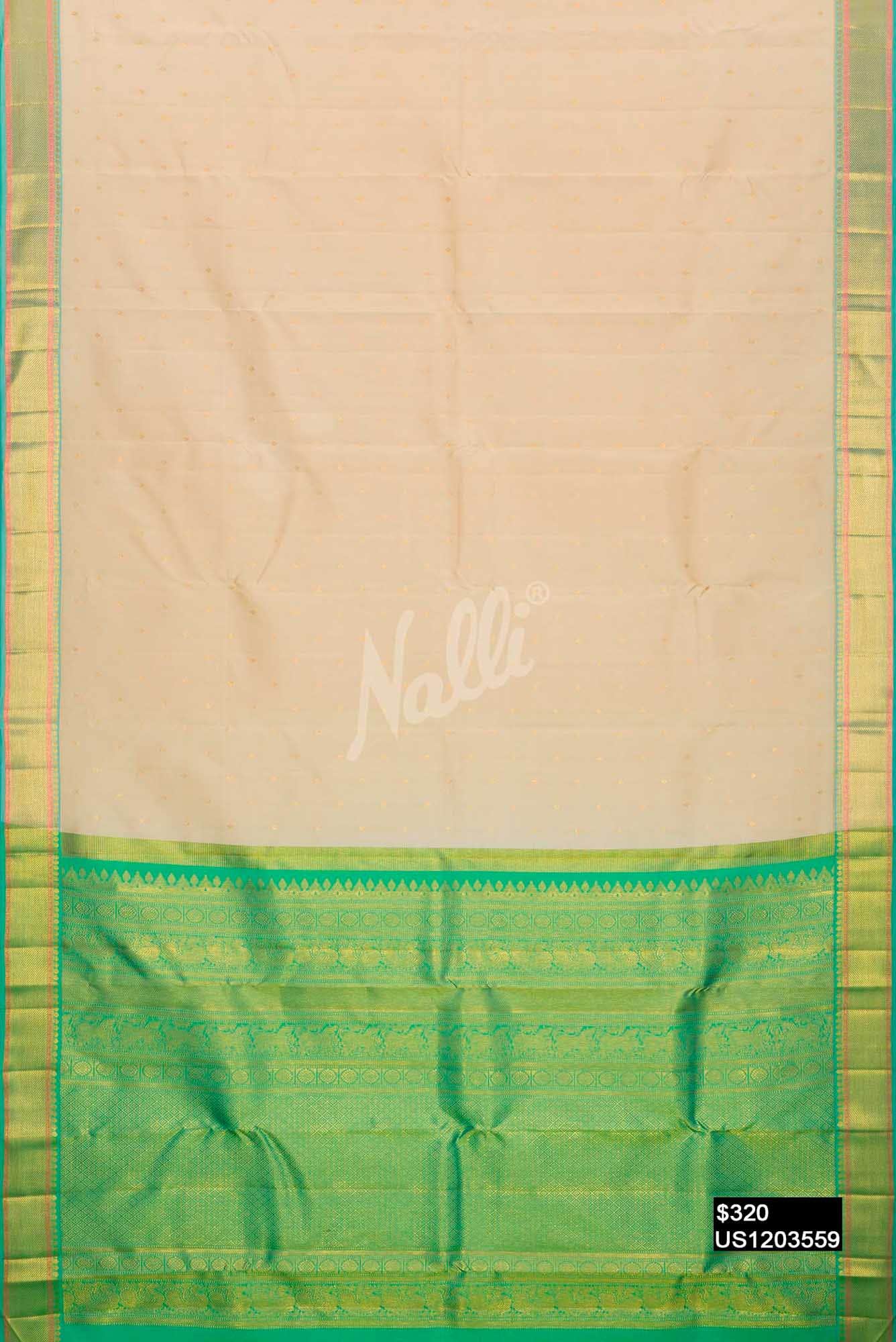 Sandal Kanchipuram Silk Saree