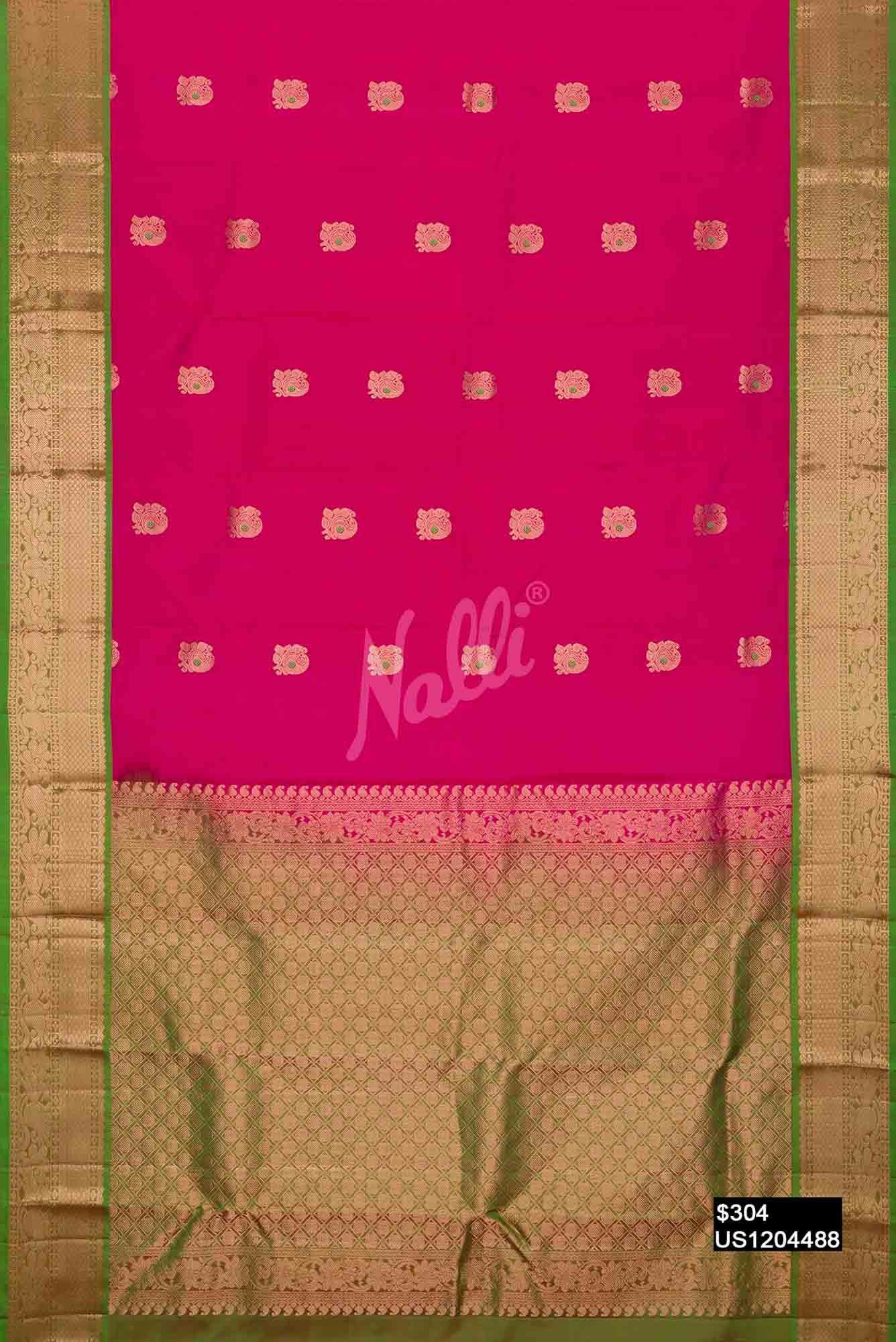 Pink Kanchipuram Silk Saree