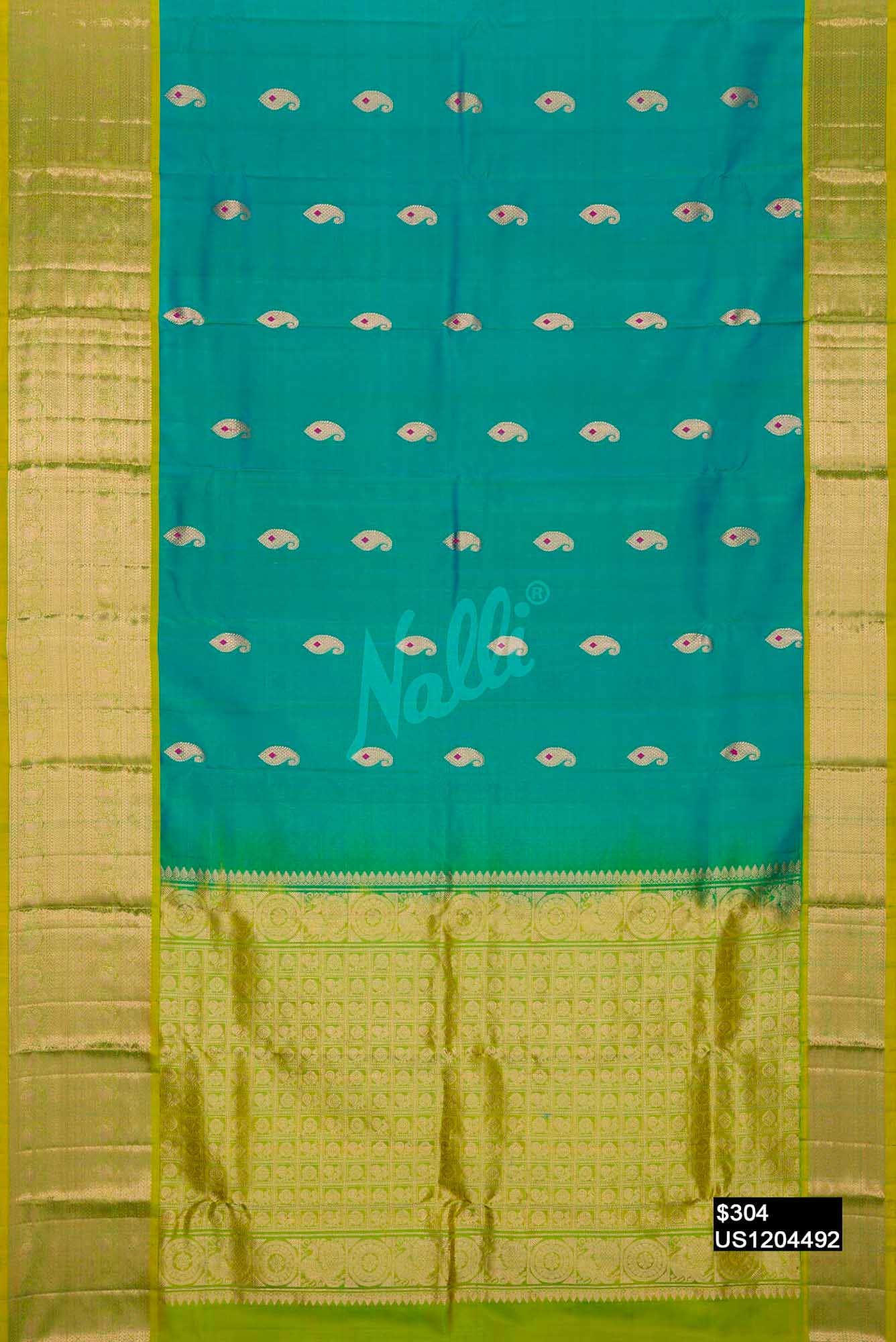 Green Kanchipuram Silk Saree