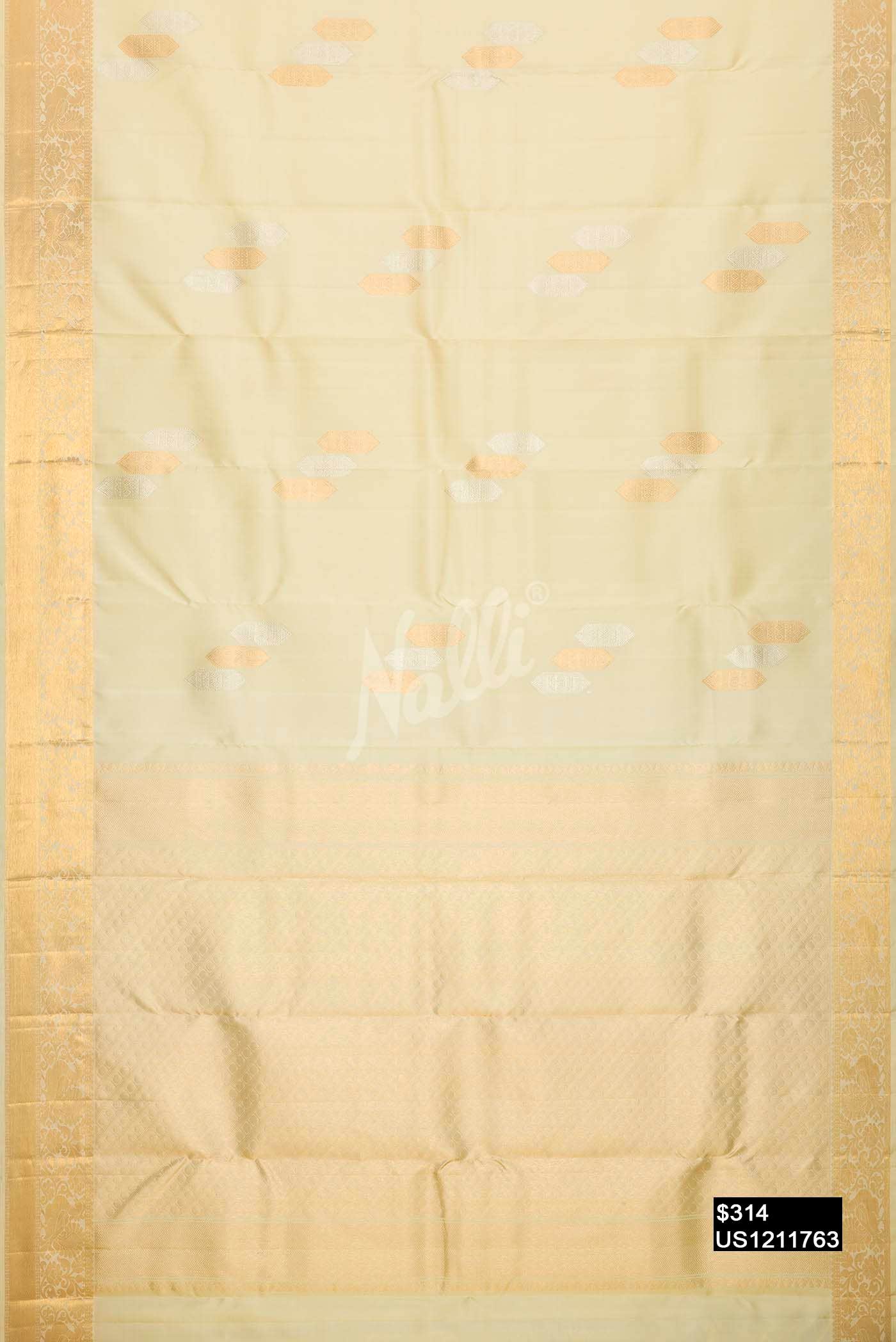 Sandal Kanchipuram Silk Saree