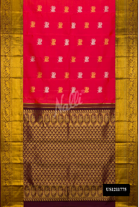 Pink Kanchipuram Silk Saree