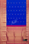 Navy Blue Kanchipuram Silk Saree