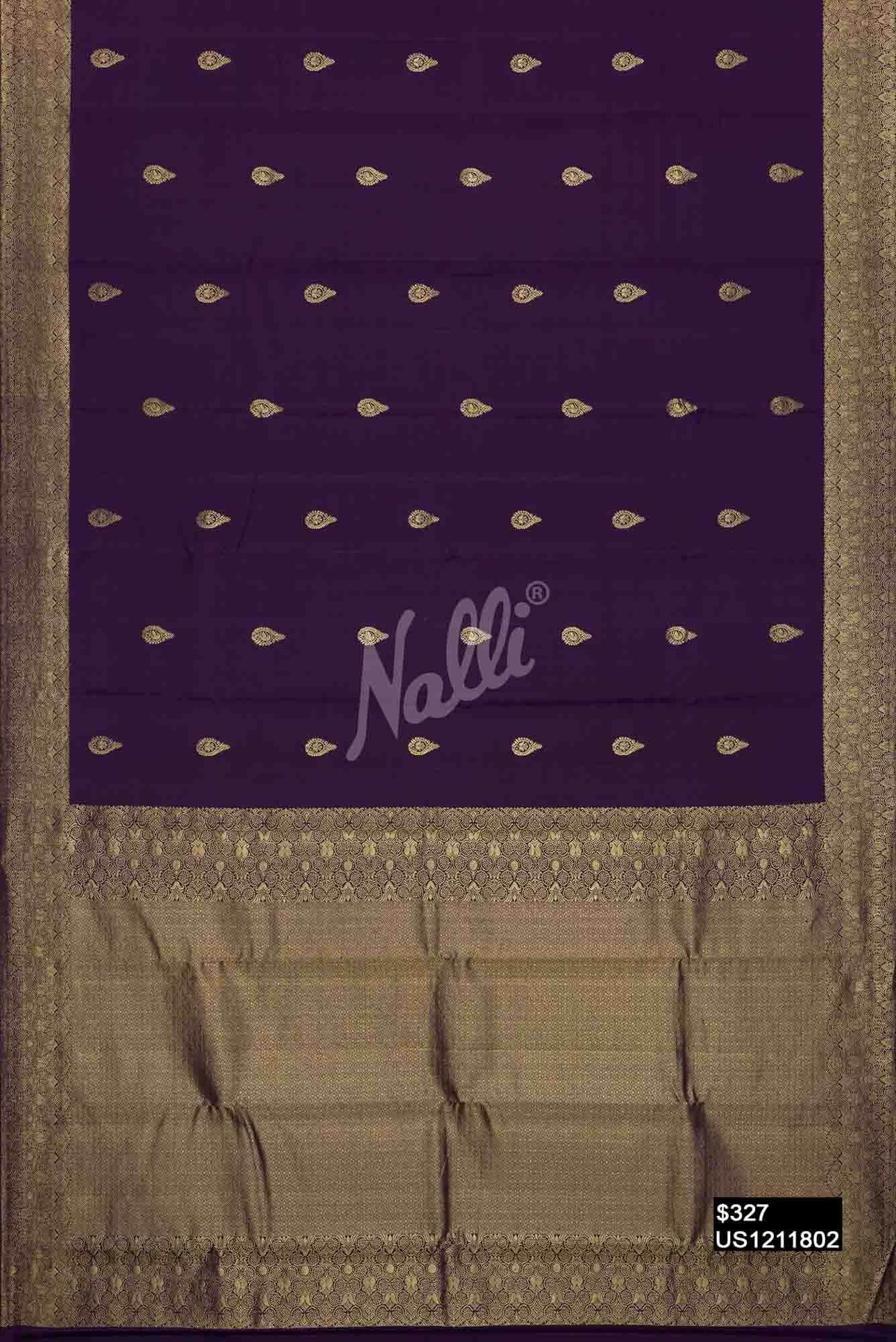 Violet Kanchipuram Silk Saree