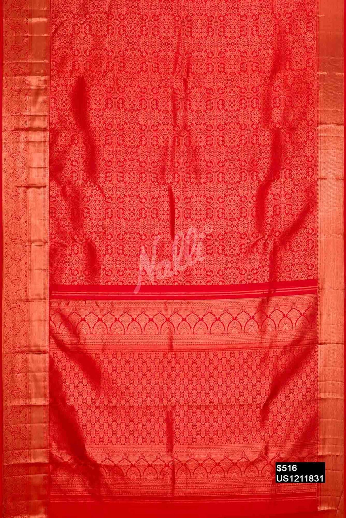 Red Kanchipuram Silk Saree