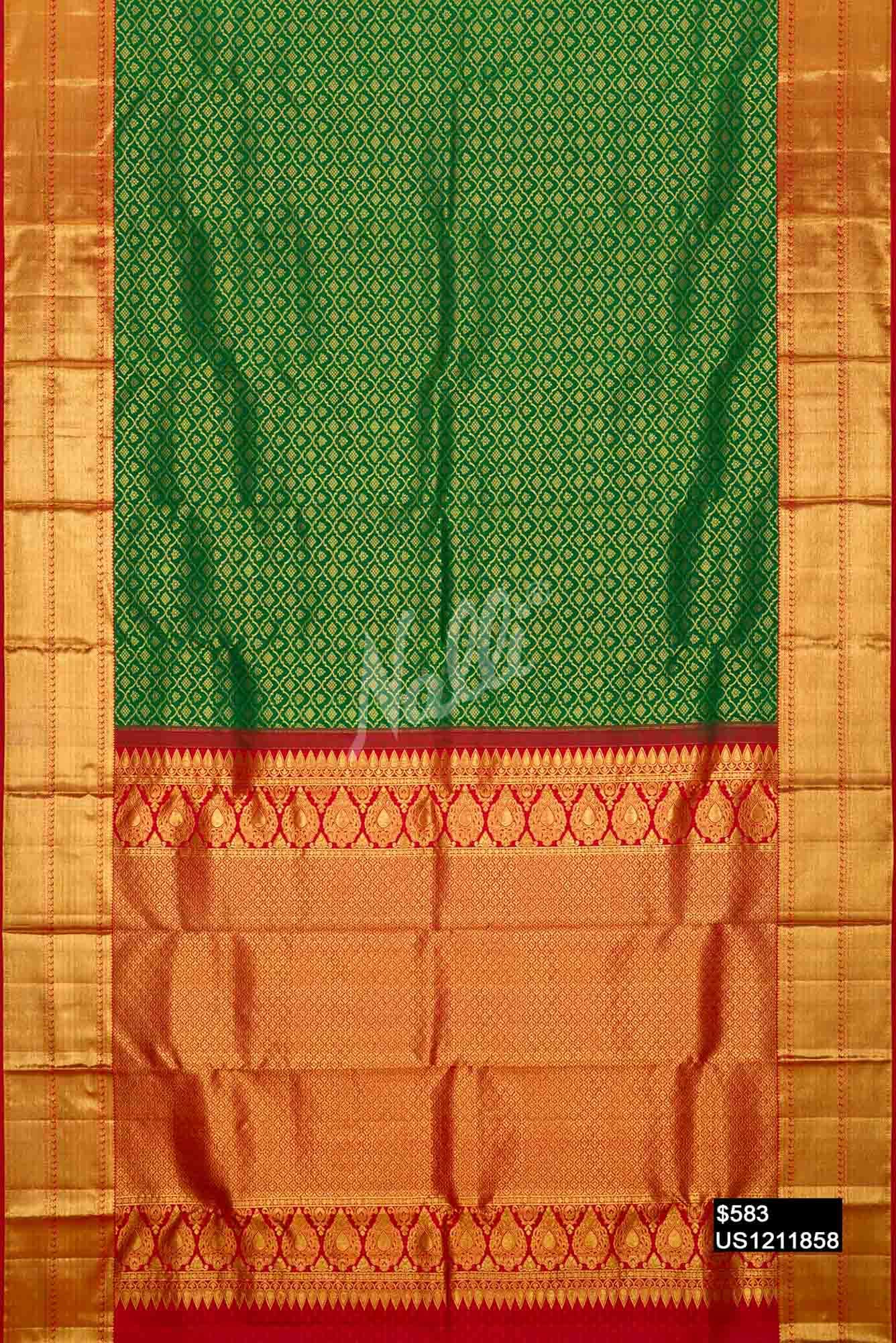 Green Kanchipuram Silk Saree