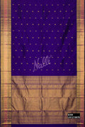 Navy Blue Kanchipuram Silk Saree