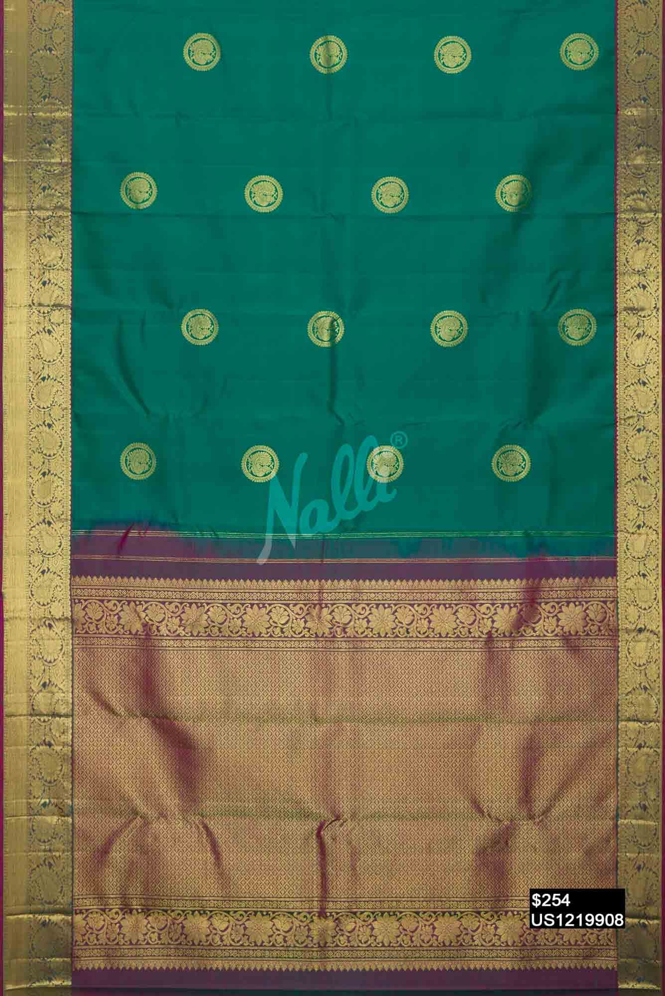 Green Kanchipuram Silk Saree