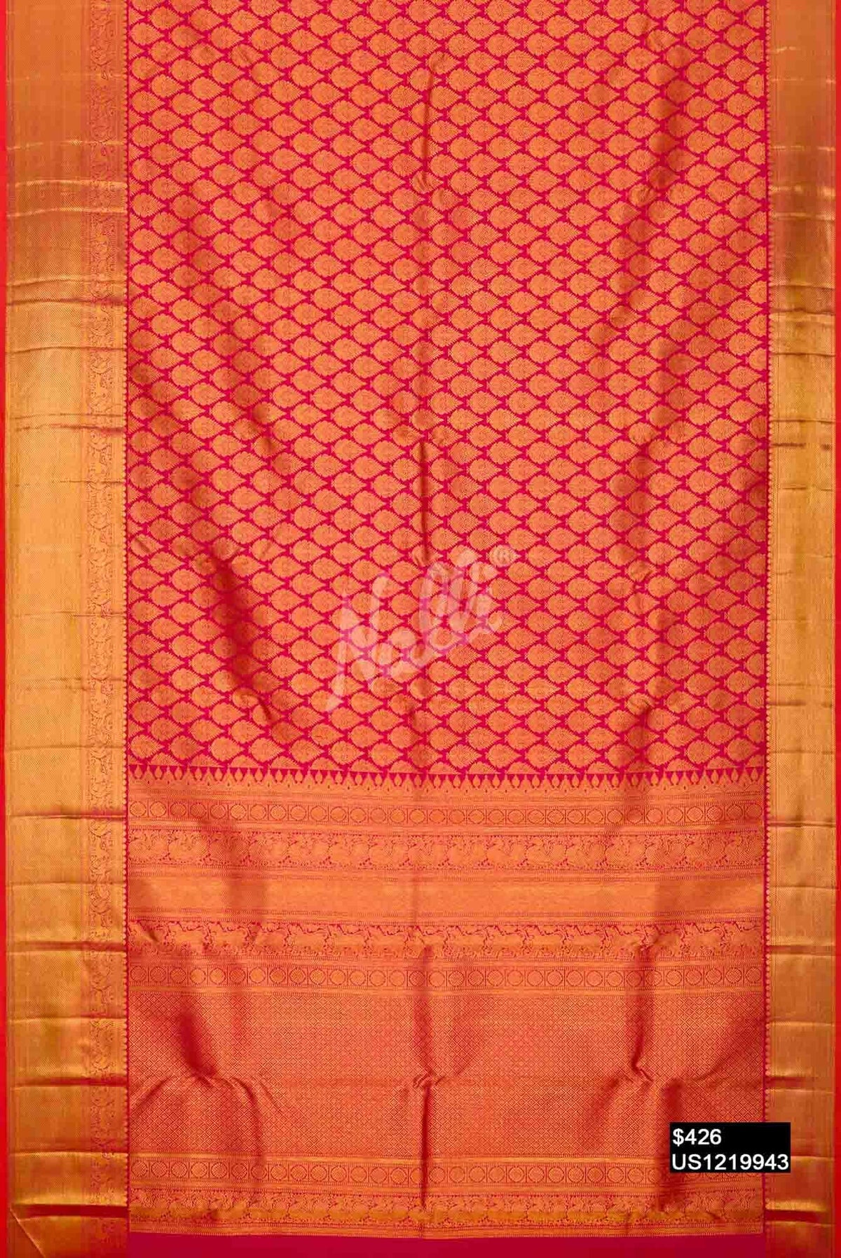 Pink Kanchipuram Silk Saree