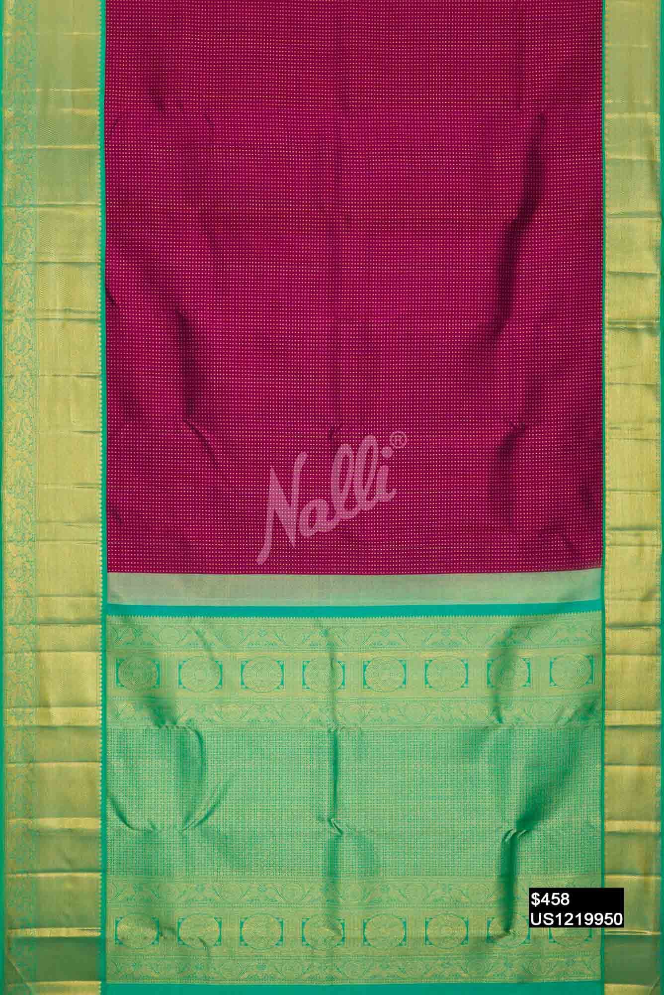 Magenta Kanchipuram Silk Saree