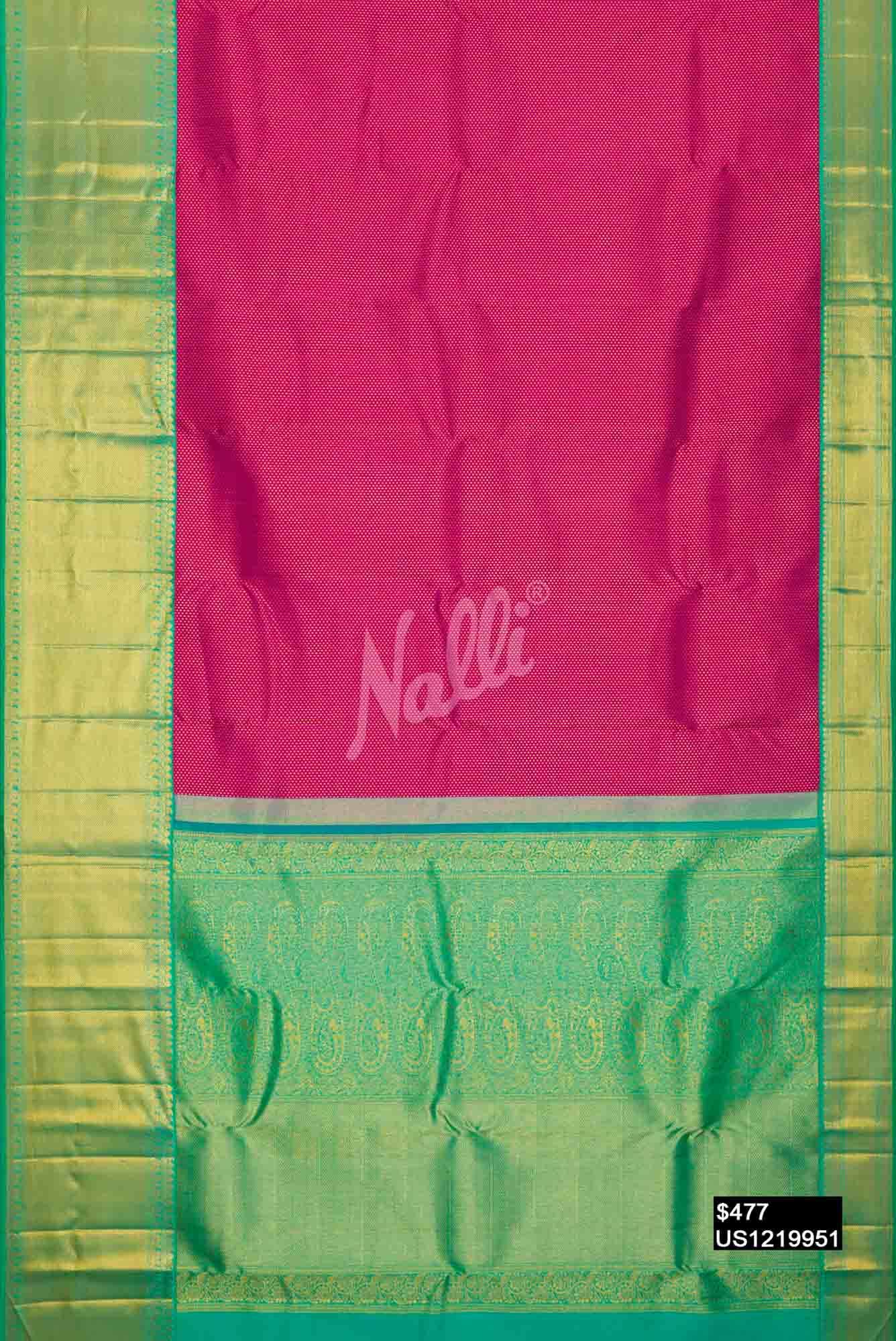 Magenta Kanchipuram Silk Saree