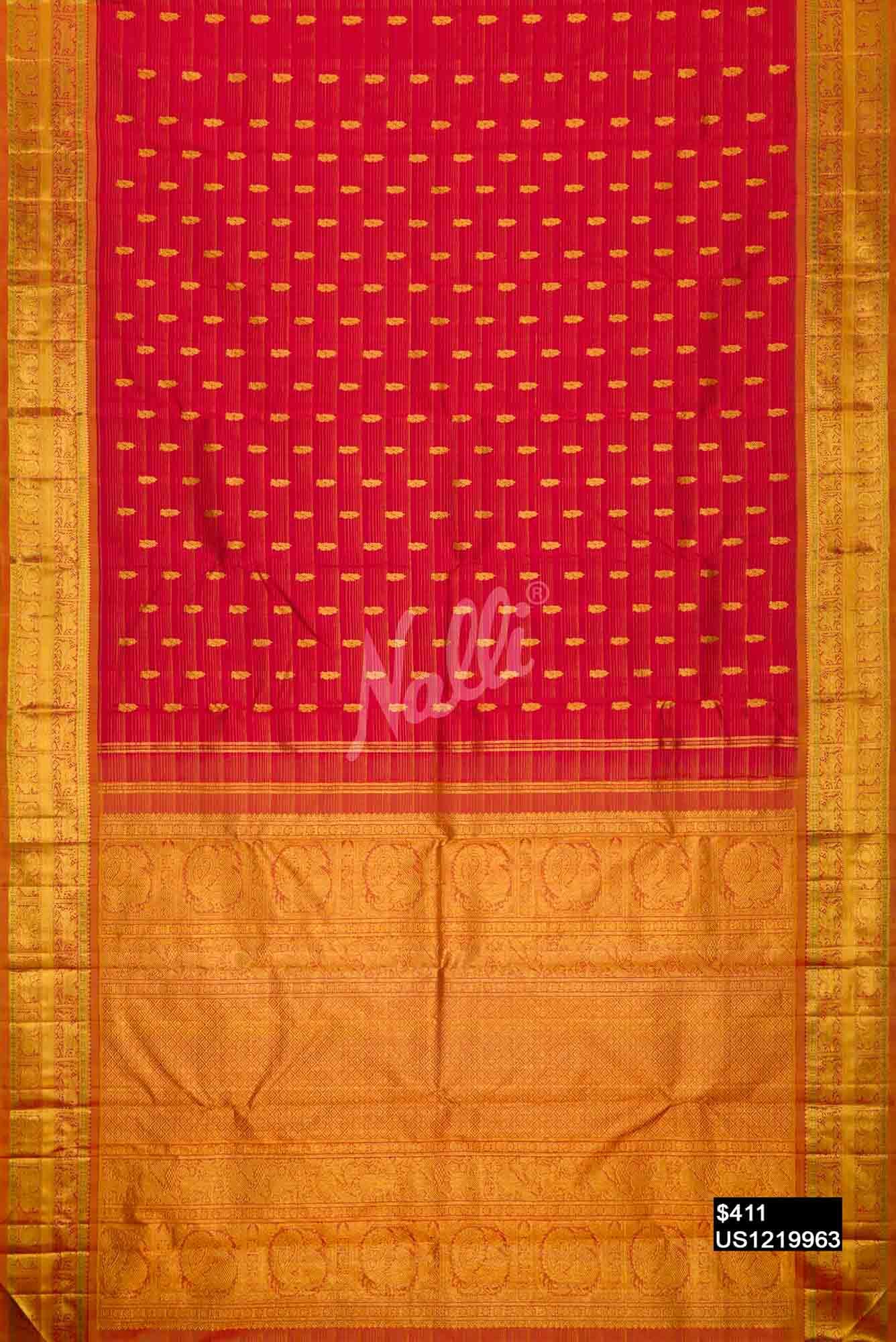 Red Kanchipuram Silk Saree