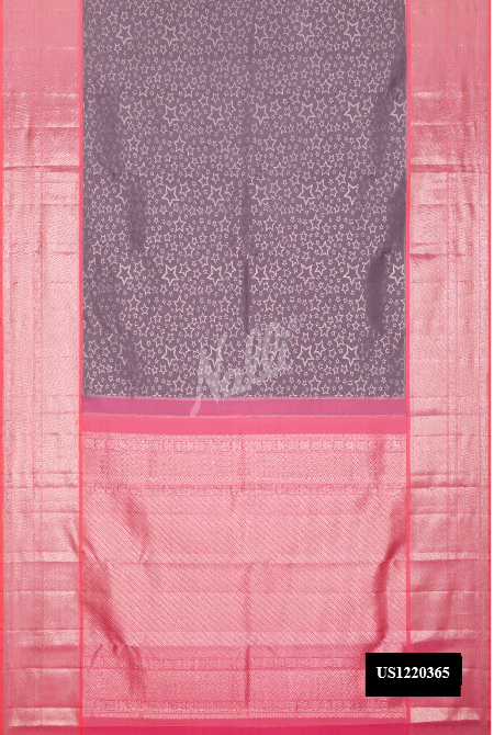 Grey Kanchipuram Silk Saree
