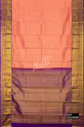 Peach Kanchipuram Silk Saree