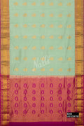 Pista Green Kanchipuram Silk Saree