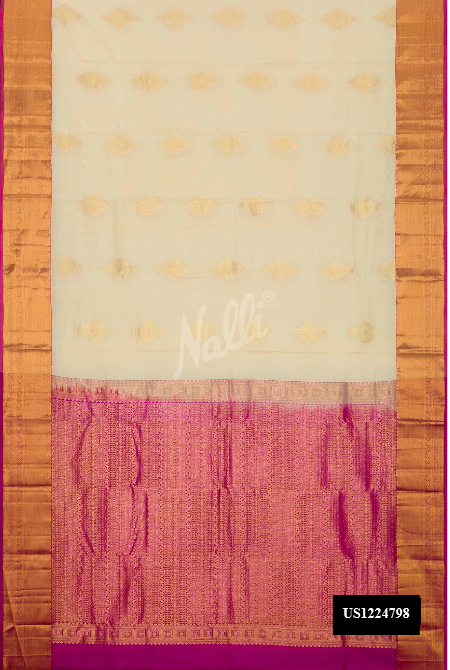Sandal Kanchipuram Silk Saree