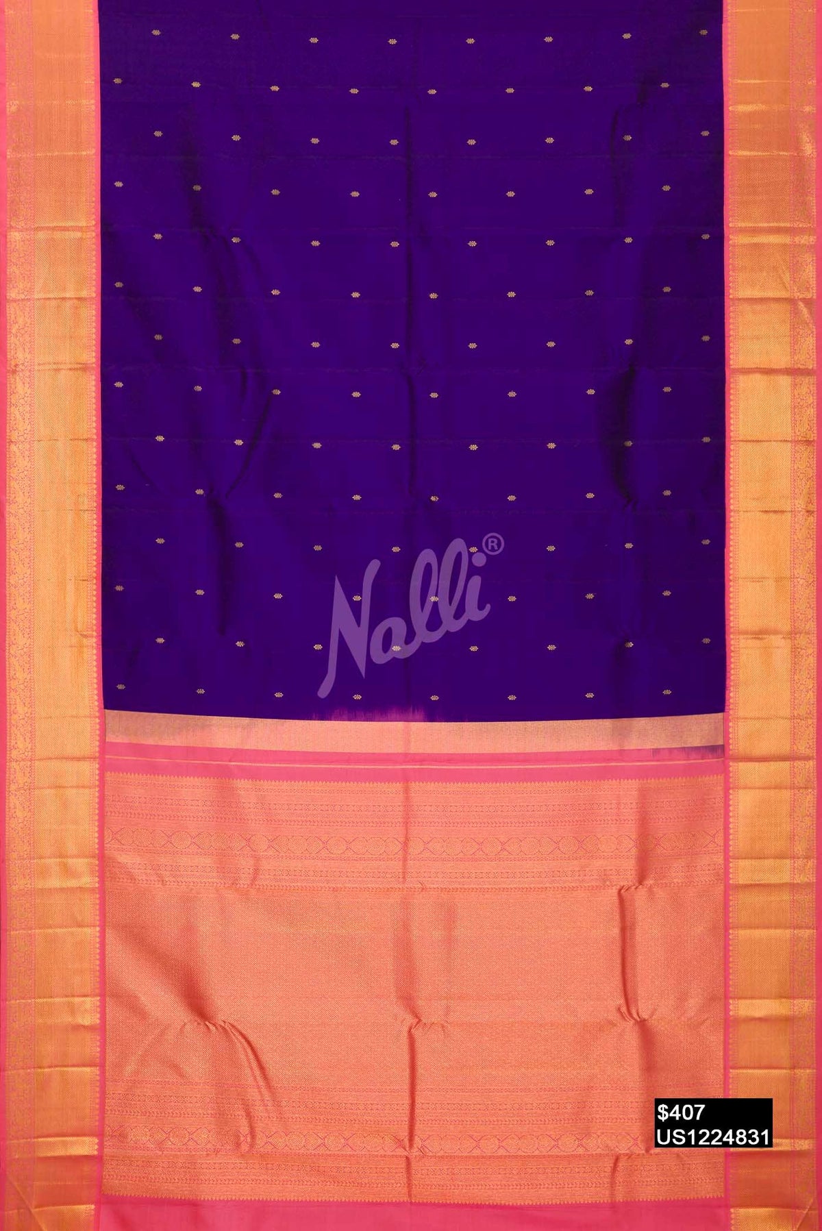Royal Blue Kanchipuram Silk Saree