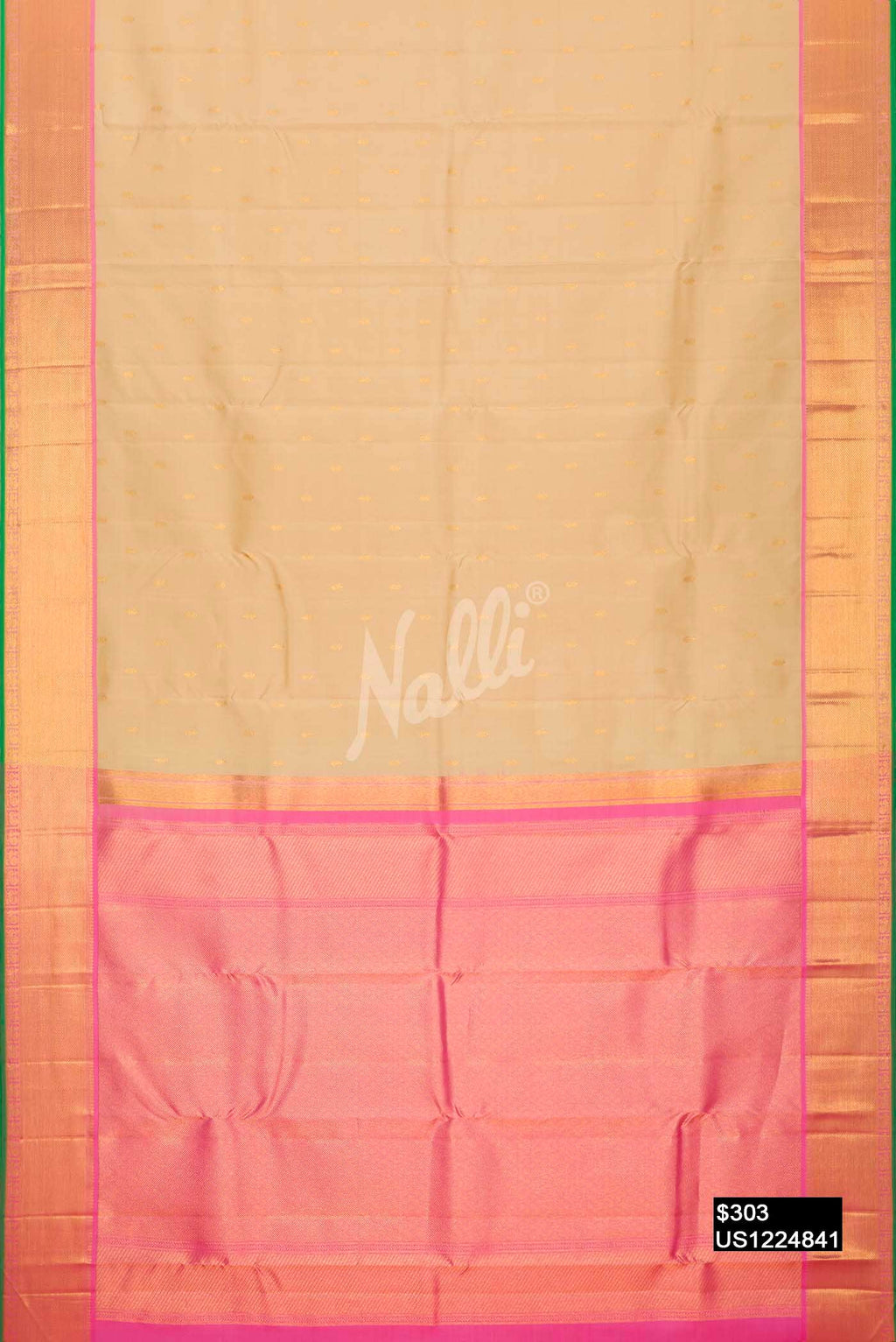 Sandal Kanchipuram Silk Saree