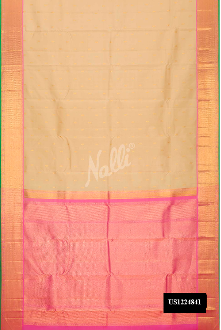 Sandal Kanchipuram Silk Saree