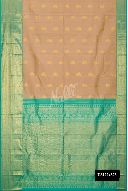 Brown Kanchipuram Silk Saree