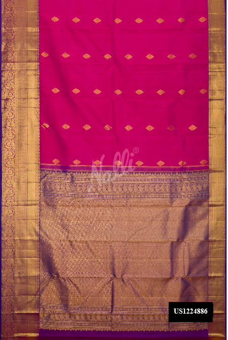 Pink Kanchipuram Silk Saree