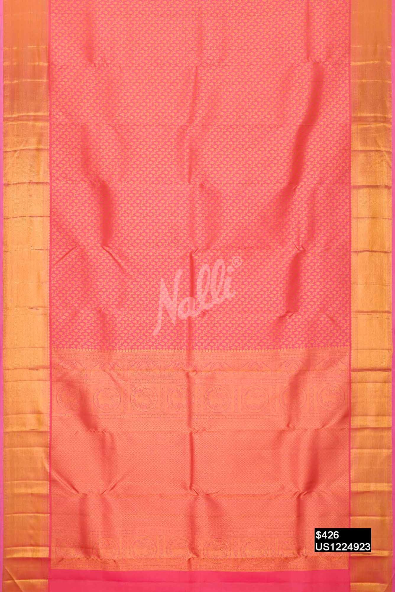 Pink Kanchipuram Silk Saree