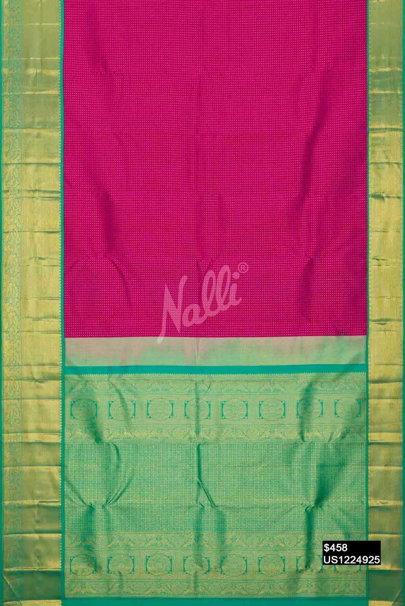 Pink Kanchipuram Silk Saree