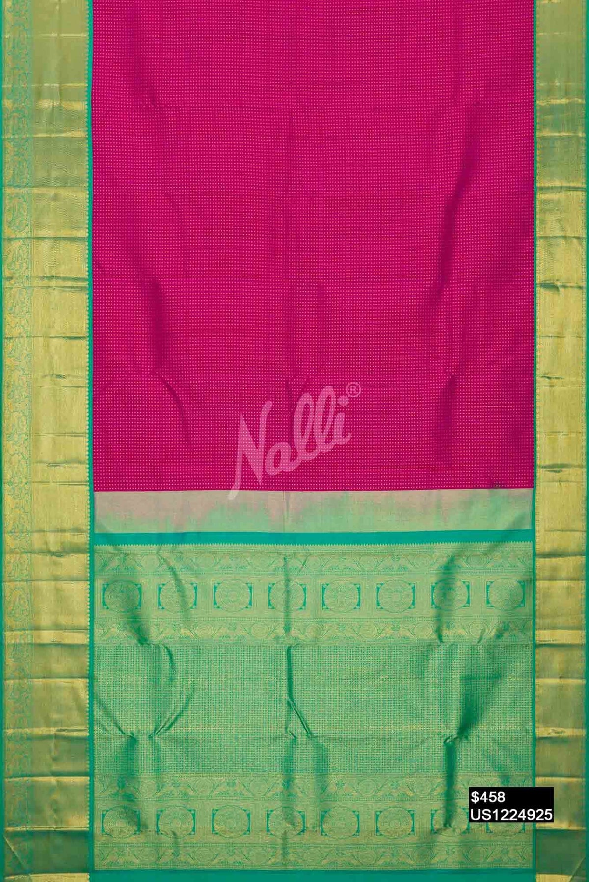 Pink Kanchipuram Silk Saree