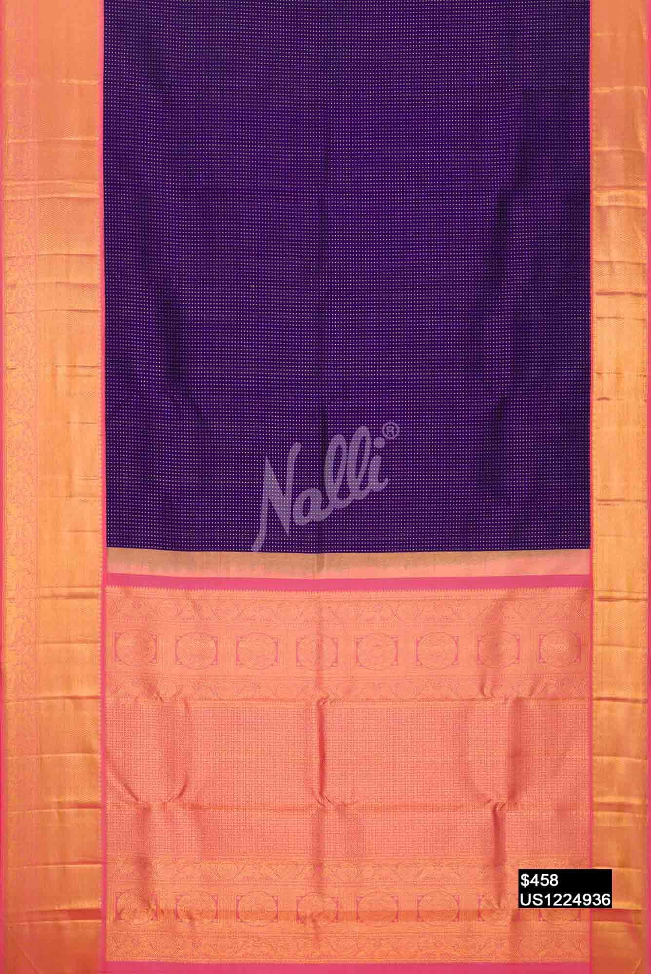 Royal Blue Kanchipuram Silk Saree