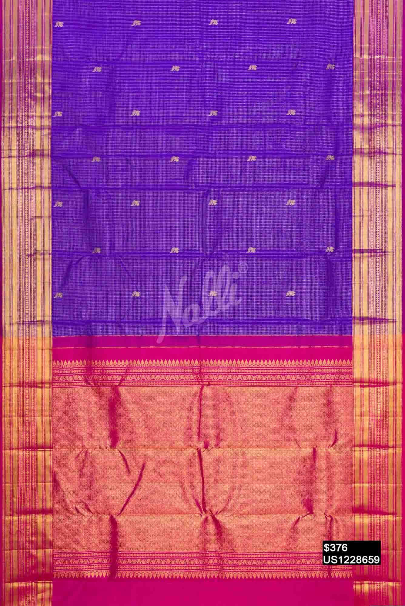 Royal Blue Kanchipuram Silk Saree