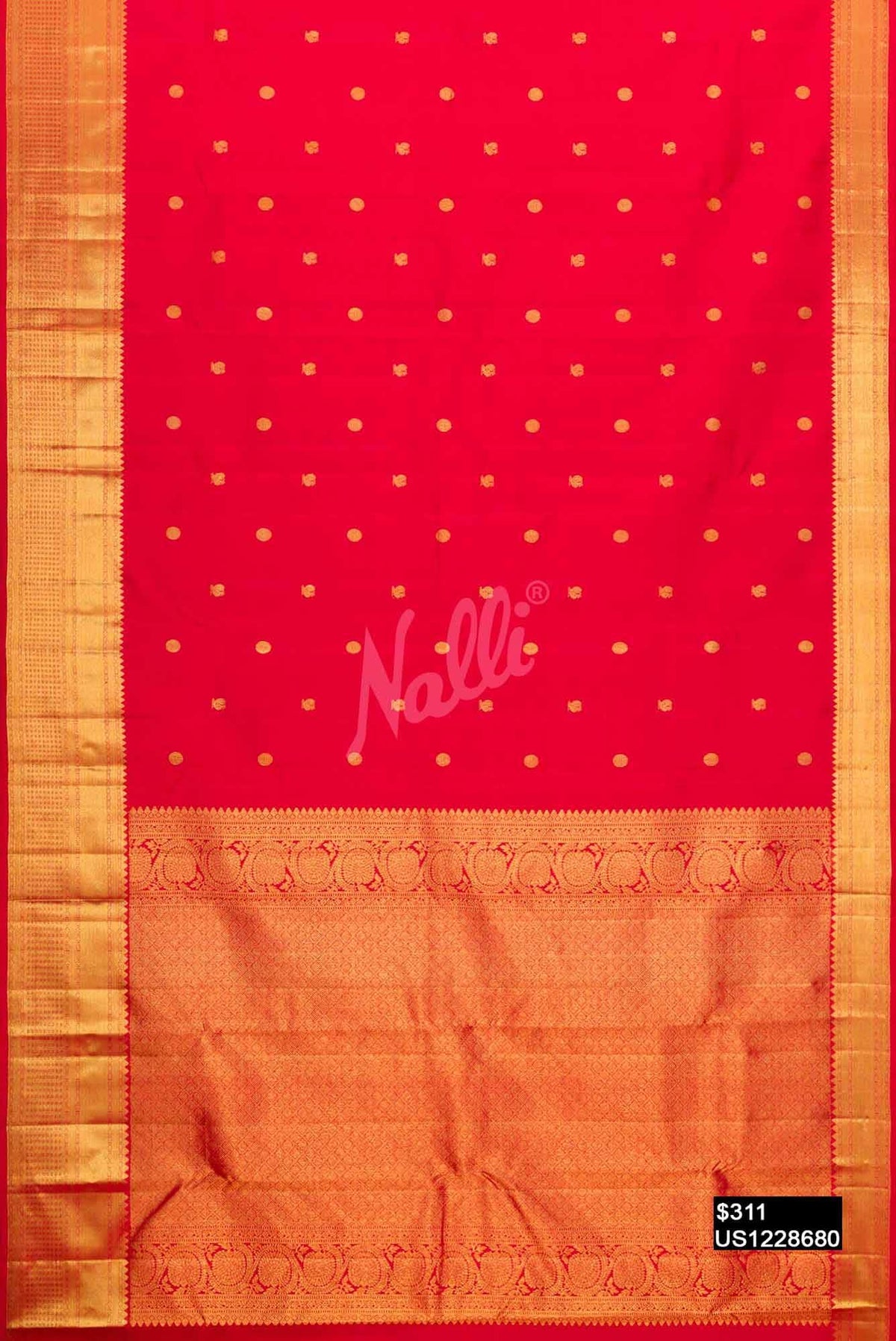 Red Kanchipuram Silk Saree
