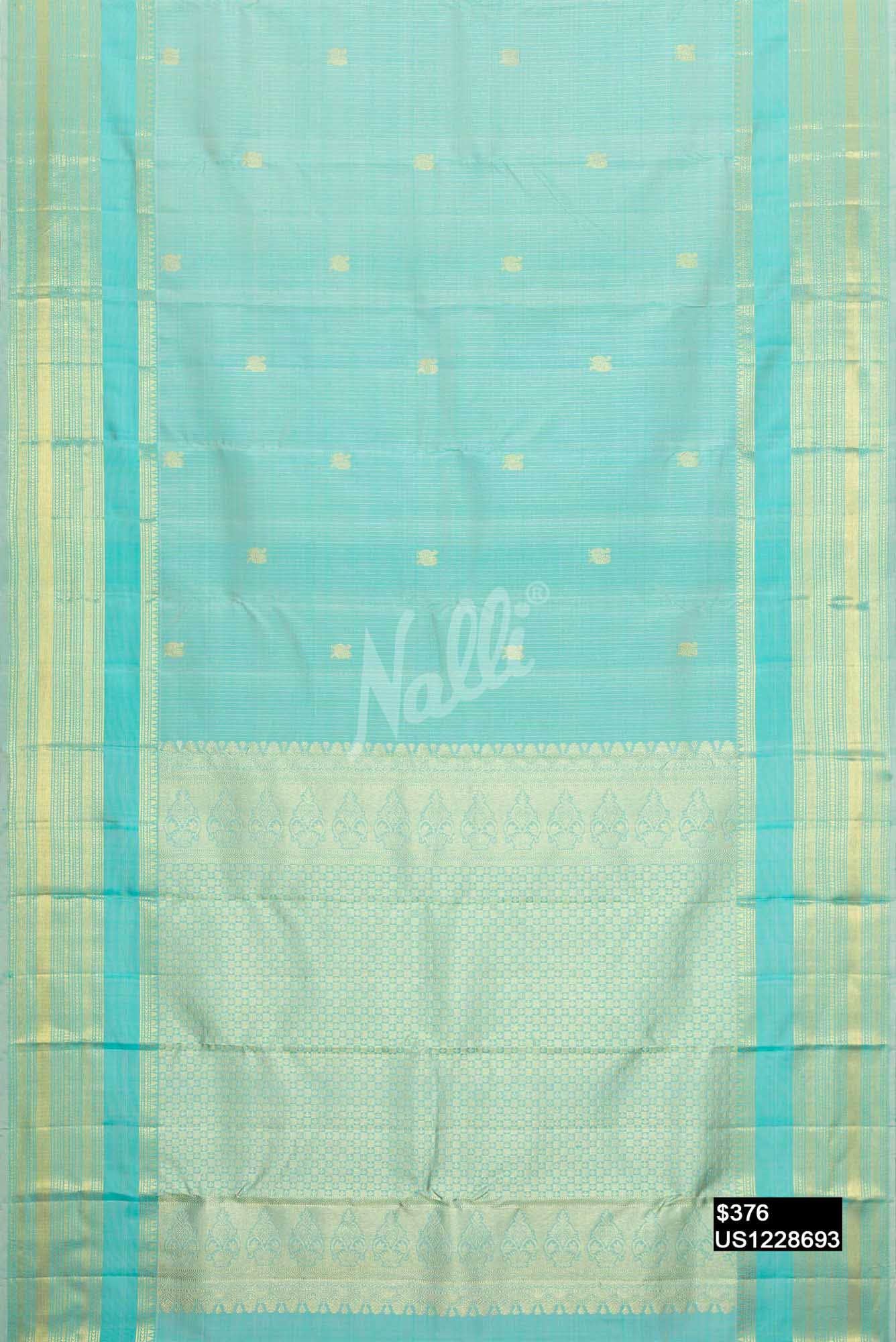 Blue Kanchipuram Silk Saree