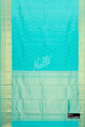 Sky Blue Kanchipuram Silk Saree