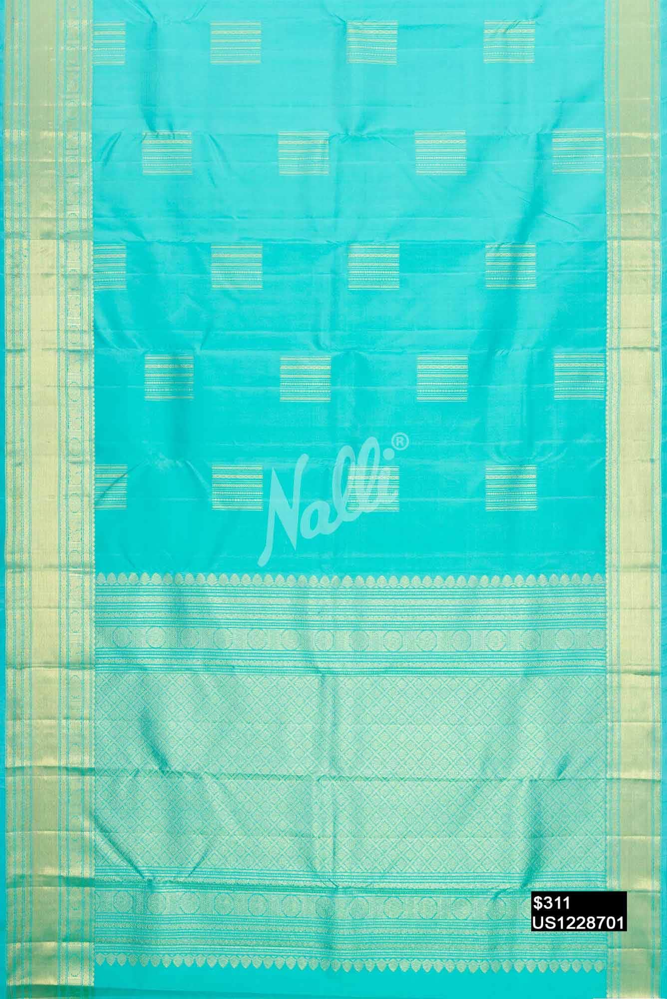 Blue Kanchipuram Silk Saree