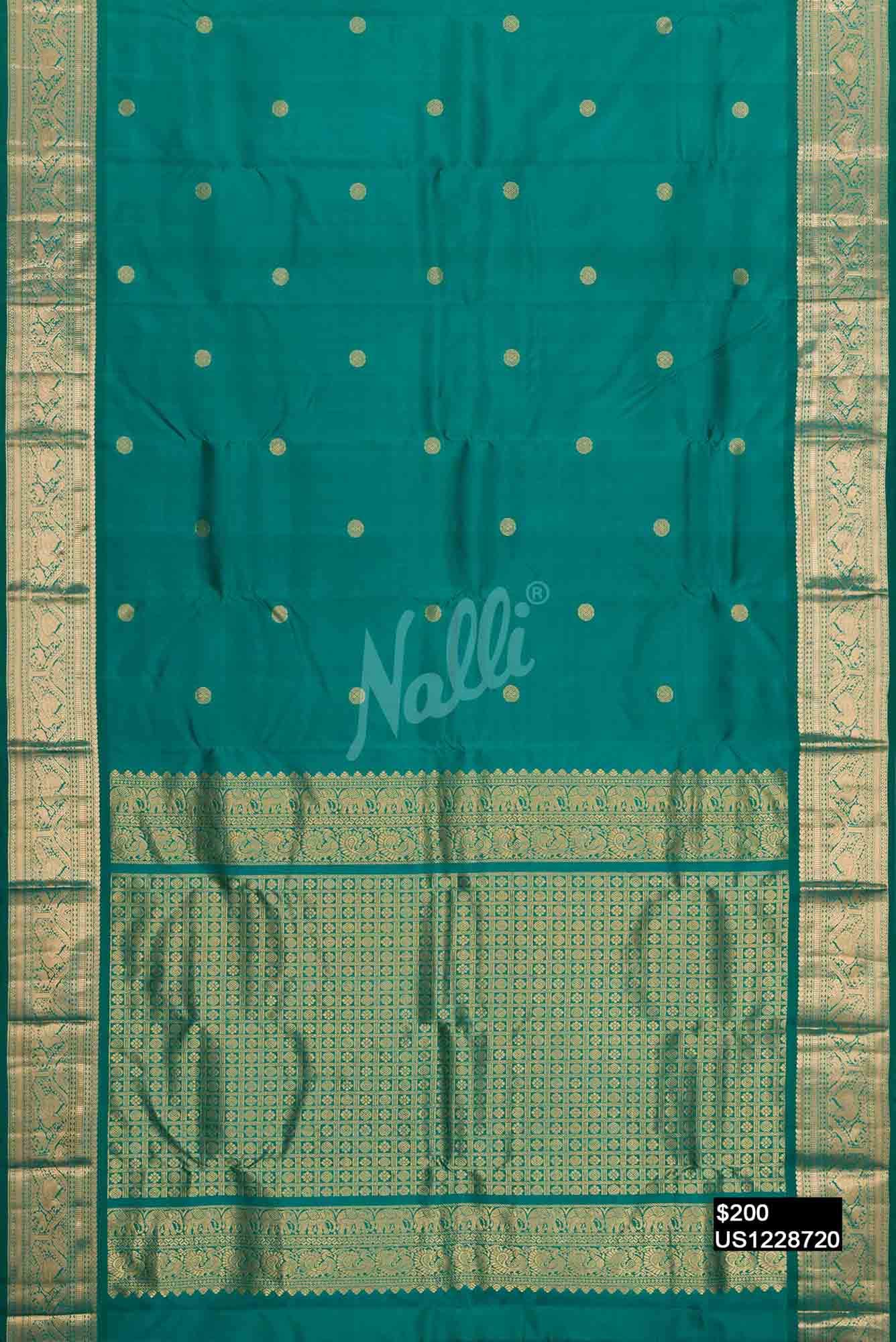 Green Kanchipuram Silk Saree