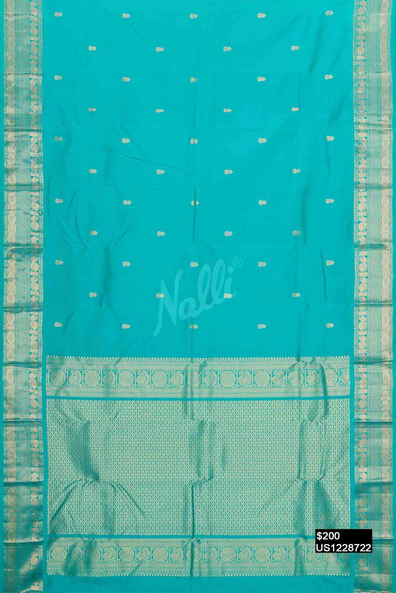 Blue Kanchipuram Silk Saree