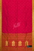 Dark Pink Kanchipuram Silk Saree