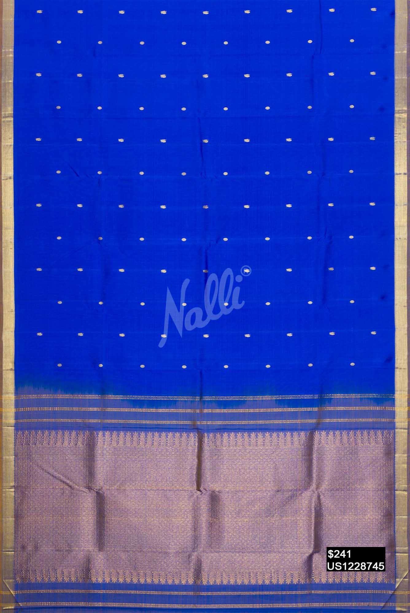 Royal Blue Kanchipuram Silk Saree