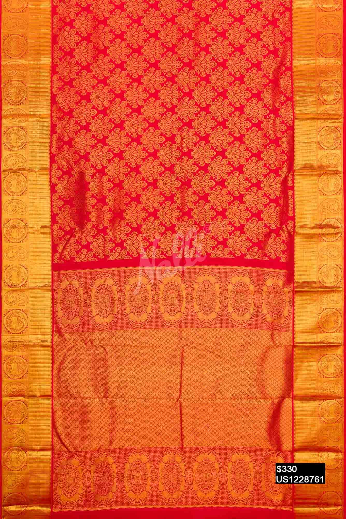 Red Kanchipuram Silk Saree