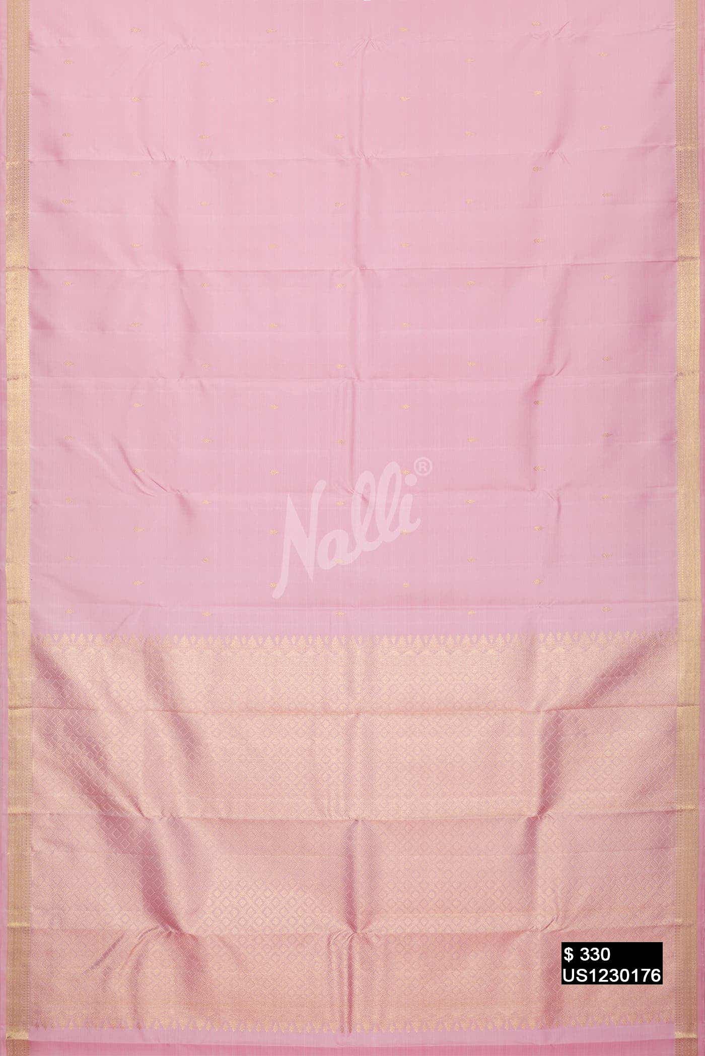 Pink Kanchipuram Silk Saree