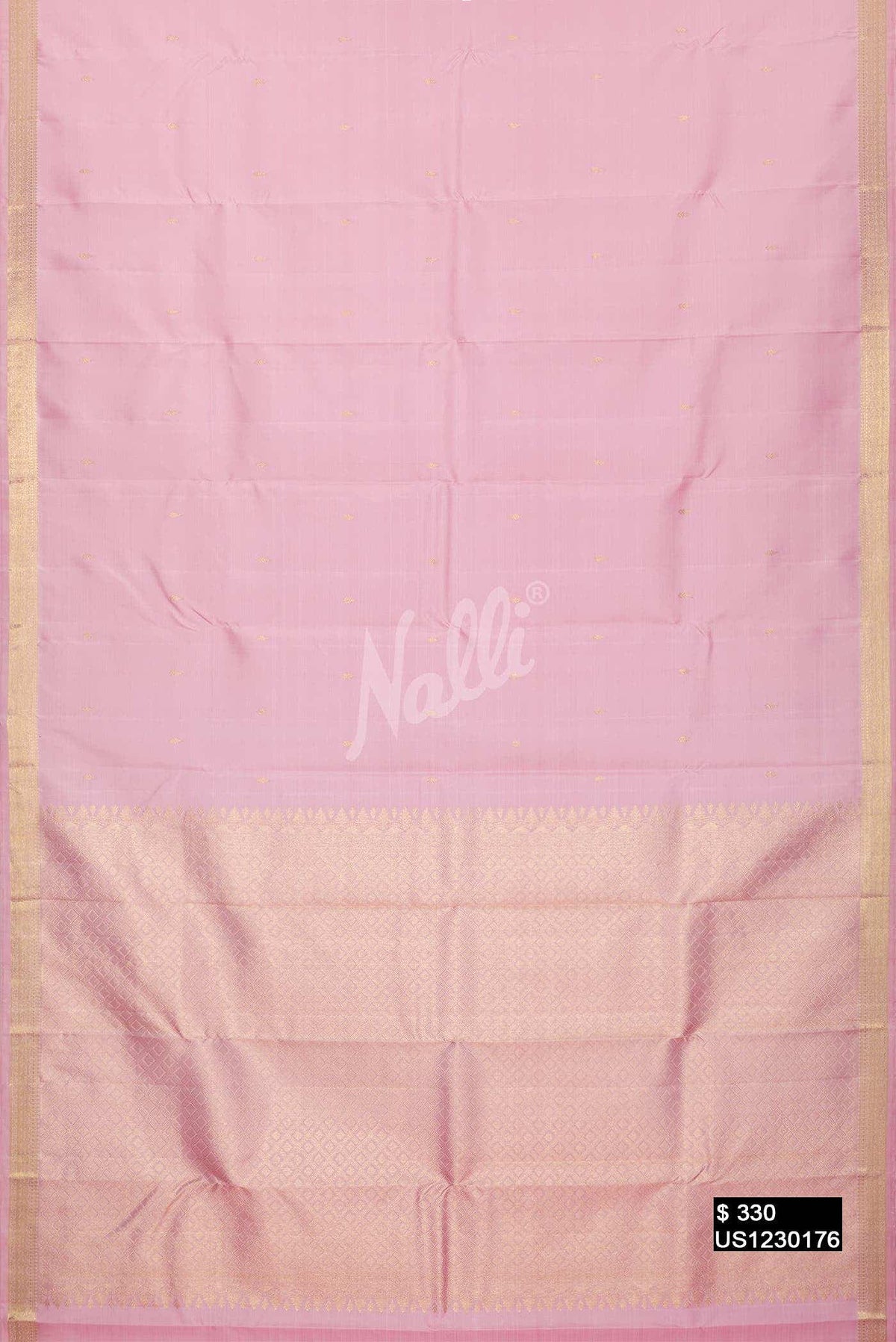 Pink Kanchipuram Silk Saree