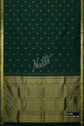 Bottle Green Kanchipuram Silk Saree